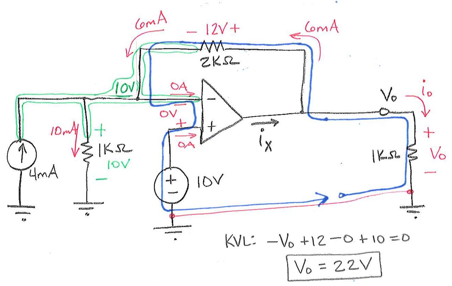 Op Amp Circuits with Negative Feedback Practice Problems